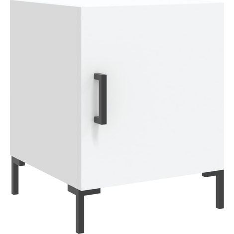 Maison Exclusive - Comodino Bianco 40x40x50 cm in Legno Multistrato