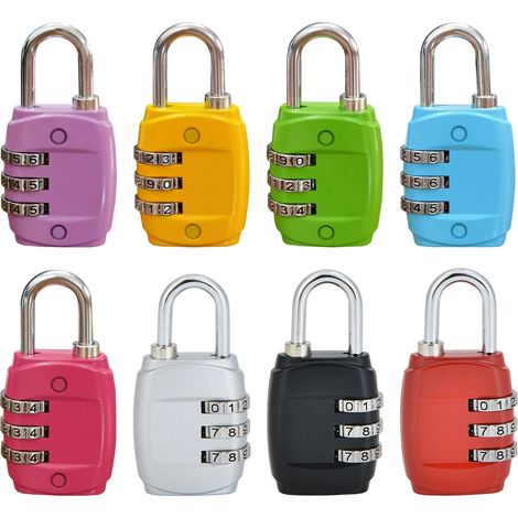 Cadenas à combinaison en alliage de zinc, mini-cadenas à combinaison pour bagages, verrous pour casiers de salle de sport (1/5)
