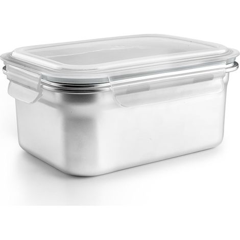 Ibili - Boîte en inox rectangle Keepklinn 1.6 l