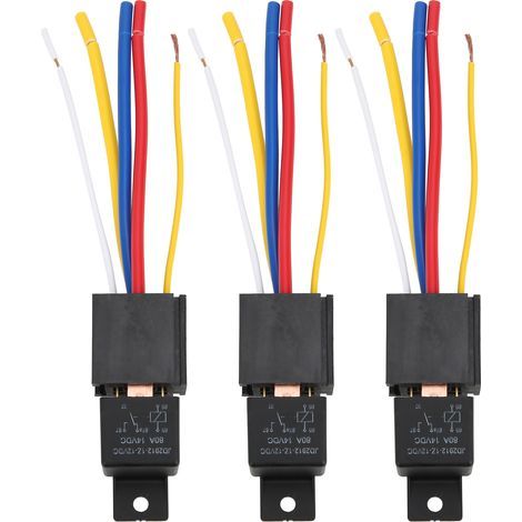 3 pièces Relais Clignotant LED 12V 80A Étanche Antichoc 5 Broches pour Feux Clignotants Voiture (1/5)