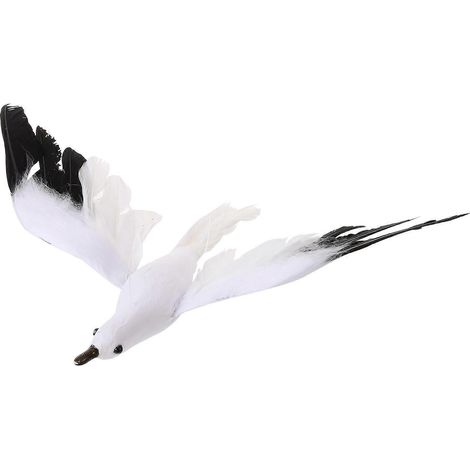 Pendentif créatif en forme de mouette (1 pièce), décoration artificielle en forme de mouette volante, ornement à suspendre pour fête ou mariage - Taille S-2422CM (1/3)