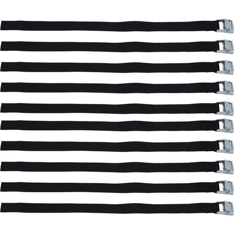 10 schmutzabweisende Nylon-Spanngurte mit Schnallen aus Zinklegierung für Gepäck und Waren (1/5)