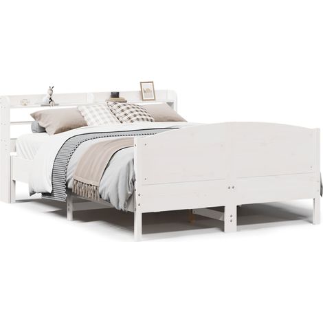 Maison Exclusive - Letto senza Materasso Bianco 120x200 cm Legno Massello di Pino
