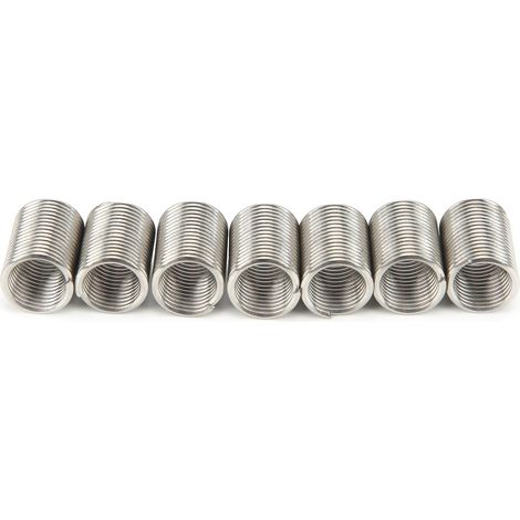 50 Stück Gewindeeinsätze, Reduziermuttern-Reparaturwerkzeug, Edelstahl-Befestigungselemente M8x1x2,5D (1/5)