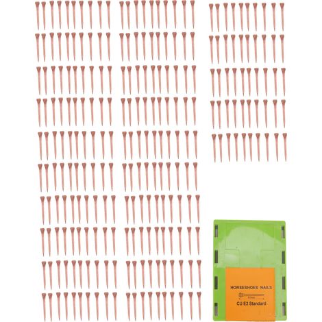 250 Clous à Fer en Cuivre E2 41mm pour Maréchalerie et Élevage avec Boîte de Rangement