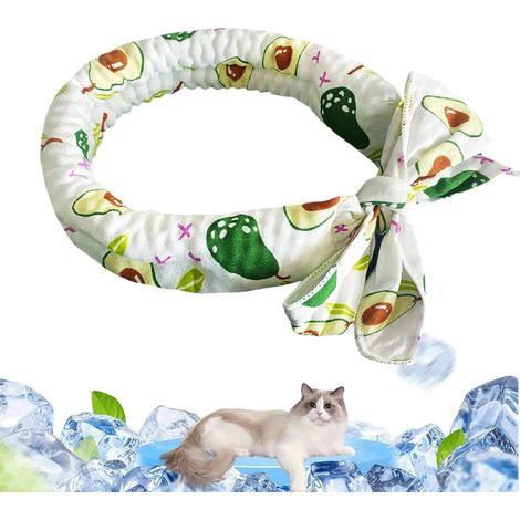 Collier rafraîchissant pour Chiens Accessoires Respirants, réutilisables, Écharpe rafraîchissante d'animaux Pour Petit Moyen Grand Chiot et Extérieur Intérieur Piscine (1/5)