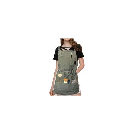 Tablier Tablier professionnel en toile avec poches pour femmes hommes adultes, ajustable Café lait thé salon de coiffure fleuriste restaurant bar hommes et femmes vêtements de travail
