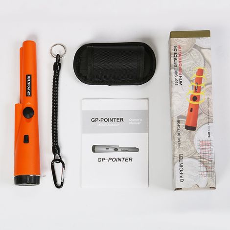 Robuster, tragbarer ABS-Metalldetektor, tragbarer Scanner für die Innenüberwachung, schneller Metallfinder, orange (1/5)