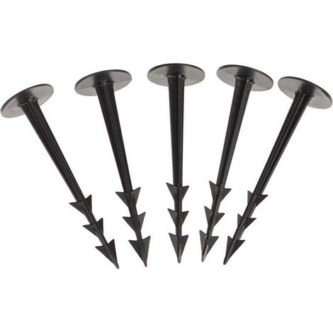 Lot de 100 Piquets de Fixation pour Tissus Anti Mauvaises Herbes et Toiles de Jardin (1/4)