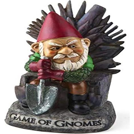 Nain De Jardin - Resine Polyurethane - Theme Jeu Des Gnomes - 24 Cm - Extérieur Résistant Aux Intempéries - Peint A La Main - 1 Piece (1/5)