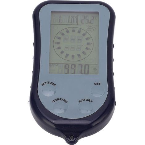 Altimètre électronique numérique multifonction 8 en 1 ZD-2068 : altimètre, baromètre, thermomètre, boussole, prévisions météo, testeur de baromètre, instrument multifonctionnel, montre multifonction p (1/5)