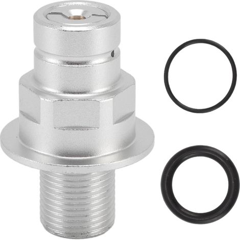 Adaptateur CO2 pour SodaStream DUO Terra Art Filetage M18x1.5 Aluminium Argenté Étanchéité Optimale (1/5)