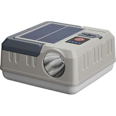 Tragbare Solar-Campinglampe, multifunktionale Campinglaterne, wasserdichte Taschenlampe mit Powerbank-Funktion (1/5)