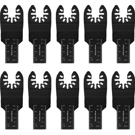 GARRYFIZH Jeu de 10 lames de scie d'élagage multi-usages de 20 mm, métriques, à dégagement rapide (10 pièces, 20 mm)
