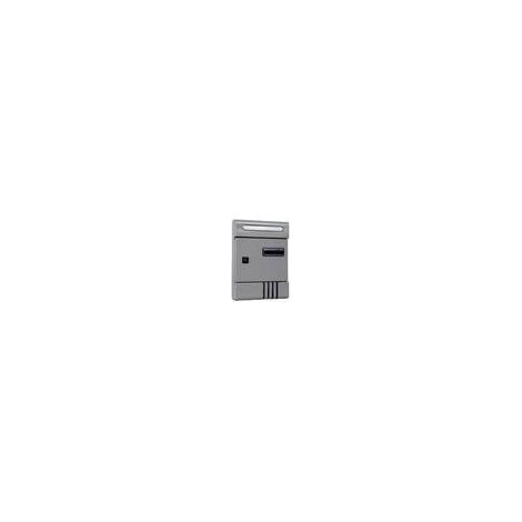C CASSETTA POSTALE CONDOMI SILV 9006 20.5X6.5X29CM