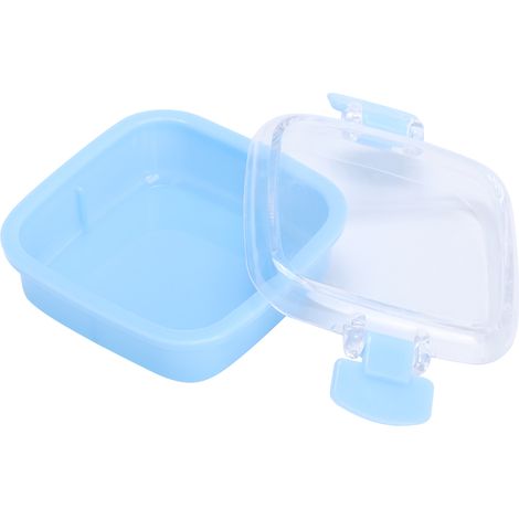 12er-Packung lebensmittelechte Kunststoff-Süßigkeitenboxen/Keks-Snack-Aufbewahrungsboxen mit Deckel, blau (1/5)
