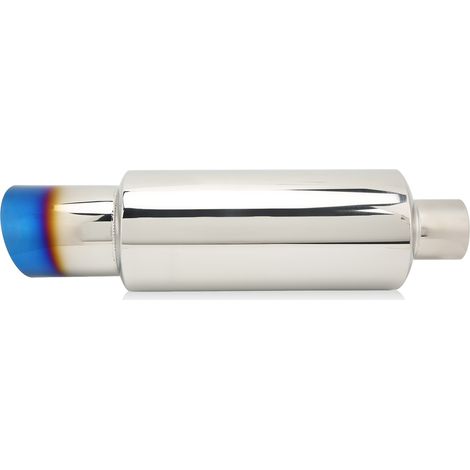 Silencieux d'échappement en acier inoxydable pour voitures, entrée de 2 pouces, sortie de 3 pouces, type universel. (1/5)