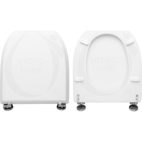 Copriwater Maiora Hatria legno rivestito in resina poliestere bianco (1/4)