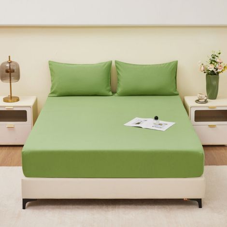Housse de matelas imperméable double couche en TPU poncé de couleur unie, douce pour la peau, housse de protection pour matelas à urine, housse anti-poussière
