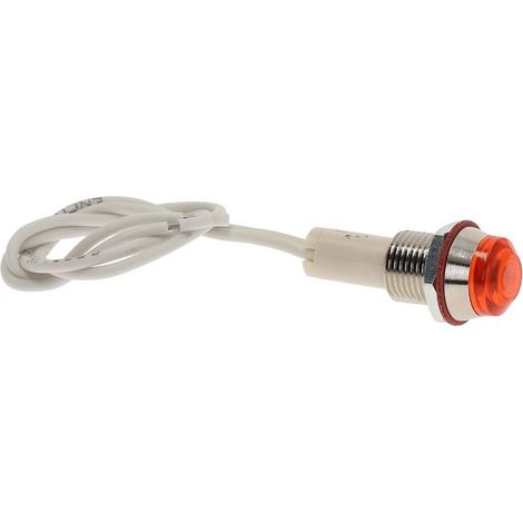 VOYANT ORANGE ROND A VISSER 250V POUR PETIT ELECTROMENAGER ROBOT COUPE - 500523