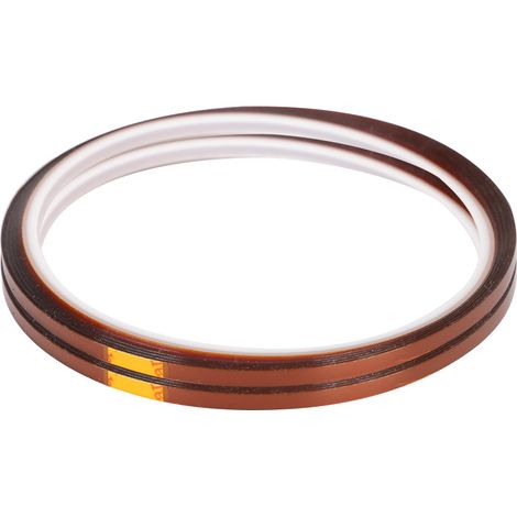 2 Pièces Ruban Adhésif Polyimide Résistant Haute Température 33M, Couleur Jaune-Brun, Accessoire 3mm (1/5)