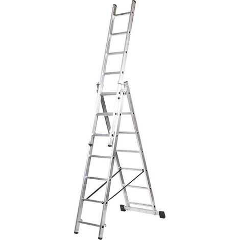FPLUS escalera 3tram.mult.3x7 3x2.0 mt. , Escalera aluminio multiple deslizante y tijera maximo 150 kg y peldaño de 30 cms.
Medida deslizada  4.13 mtrs. con persona 5.13 mtrs.
Medi