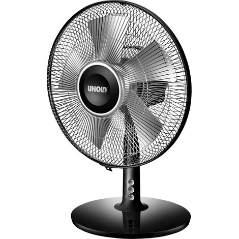 Unold Tischventilator Silverline Ø 25 cm 2 Stufen schwarz (1/5)