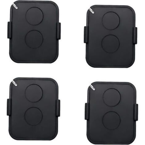 Set of 4 Remote Controls, 2 Channel 433MHz Gate Remote Control with Secure Rolling Code, Compatible with Automated Receivers (1/4)