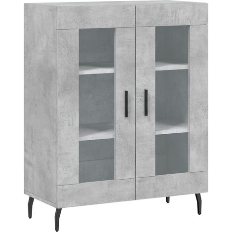 Buffet credenza cassettiera armadio mobile contenitore organizer per cucina soggiorno salotto 69,5 x 34 x 90 cm legno ingegnerizzato grigio 020032055