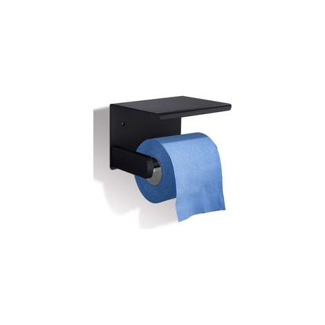 Porte-papier hygiénique avec étagère Idée cadeau pour la fête des mères Porte-rouleau de papier toilette mural avec ensemble de papier toilette sans perçage pour salle de bain Toilette Cuisine (1/4)