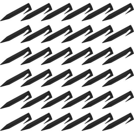 Piquets de Tente en Plastique 8,5 Cm Lot de 100 Clous de Camping Légers et Solide, Tuteurs de Jardin et Fixateurs pour Auvent, de Camping Extérieur pour Randonnée et Jardinage (1/5)