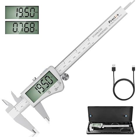 150mm Rechargeable Digital Vernier Caliper with Large LCD Display (1/5)