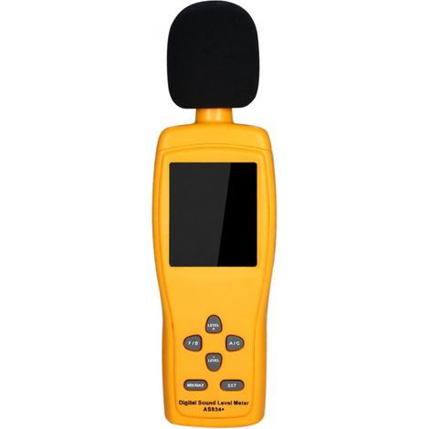 SMART SENSOR AS834+ Sonomètre numérique, mesureur de bruit numérique, écran LCD, mesure du niveau sonore 30-130 dB, testeur de décibels (1/5)