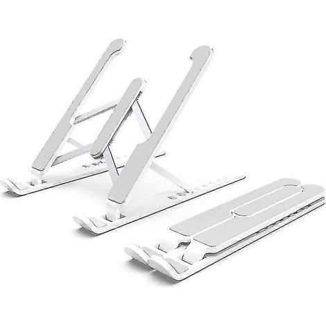 Support pour ordinateur portable, support réglable sur 8 niveaux, en silicone et alliage d'aluminium, compatible avec MacBook Air et Pro, HP, 11-15,6 pouces (1/5)