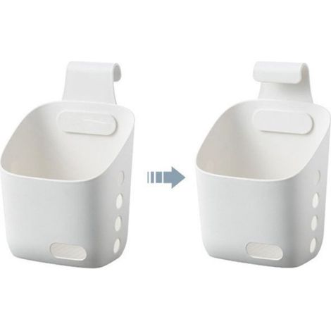 Panier suspendu en plastique avec crochet Petit panier suspendu en plastique panier meuble casier Grande Taille 55210 (1/5)