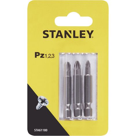 1 confezione piranha X61180 con 3 inserti 48 mm PZ 1-2-3 con arresto a sfera B&D (1/2)
