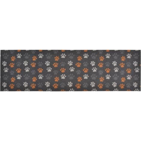 Tapis de cuisine,Tapis de sol lavable impression de pattes 60x180 cm velours CFW259970 (1/5)