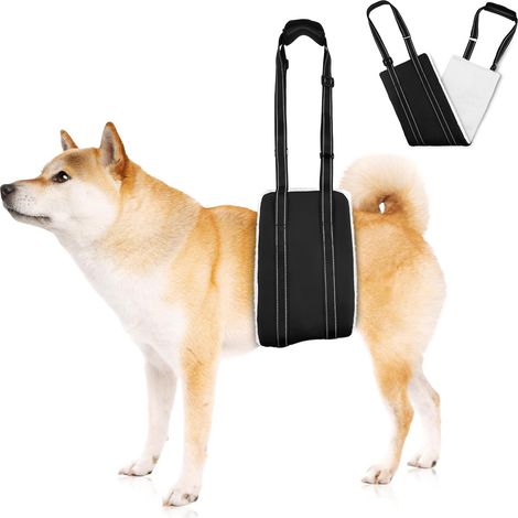 Dog Harness with Disabilities, Adjustable Dog Harness, Walking Aid, Waterproof and Dirt-Resistant PU Leather and Soft and Fluffy Material, Suitable for Elderly and Disabled Dogs (1/5)