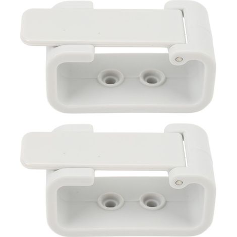Clips pour rideaux de camping-car, 2 pièces, haute dureté, rideau latéral blanc, retenue pour camping-car et bus. (1/4)