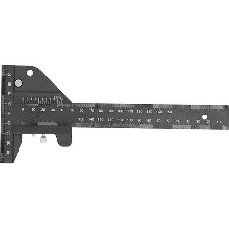 Anreißlineal aus Aluminiumlegierung, T-förmig, für Schreinerarbeiten, Mess- und Markierungswerkzeug