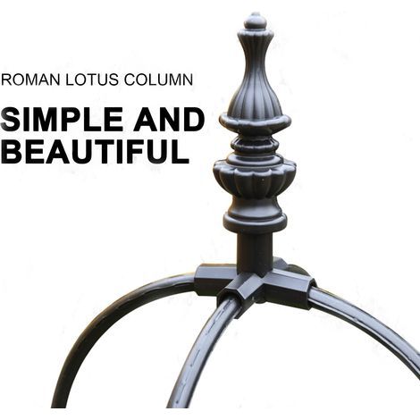 Obélisque de jardin multifonctionnel, structure robuste et innovante, support pour plantes grimpantes d'extérieur (1/5)