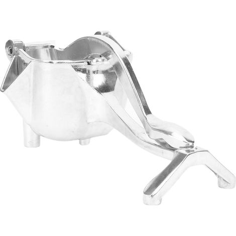 Presse-agrumes manuel mini pour citron, extracteur de jus en alliage d'aluminium argenté, outil de pressage domestique (1/5)