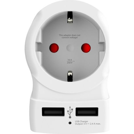 Adaptateur Usb Européen Vers Royaume-uni Skross 1500280 (1/5)