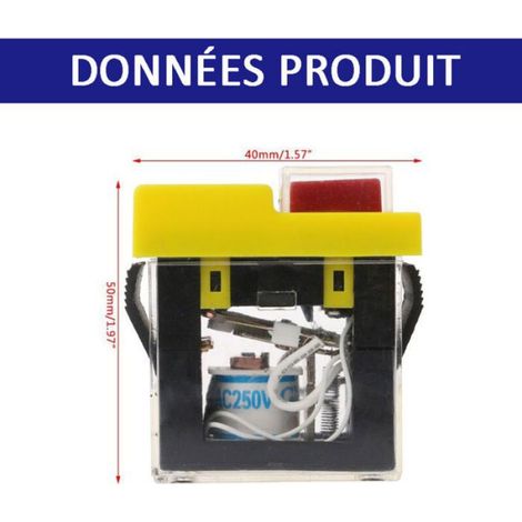 Interrupteur électromagnétique étanche 250V – Protection contre l'humidité – Installation facile – Matériau ABS durable - KJD20 (1/5)