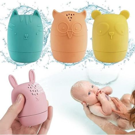 Jouets de Bain en Silicone - - 4PCS - Doux et élastique - Résistant à l'usure (1/4)