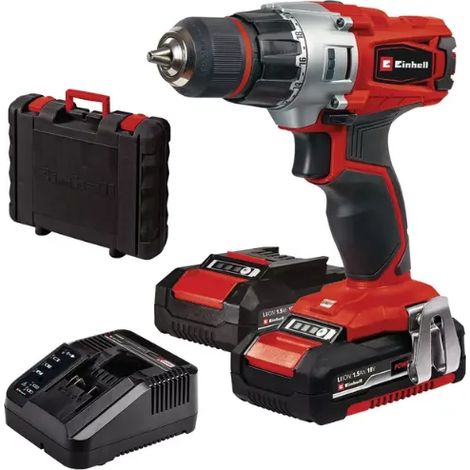 Trapano avvitatore Einhell TE-CD 18/2 Li Kit 2 batterie 1,5 Ah valigetta inclusa (1/10)