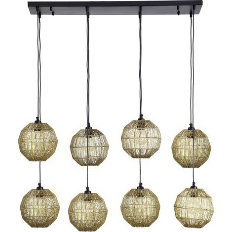 Globo - lampada a sospensione - Hermi II - bronzo - metallo - (1/4)