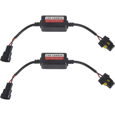 Feux de jour universels Décodeur anti-scintillement 9006 LED Ampoules sans erreur 9-32V (1/5)