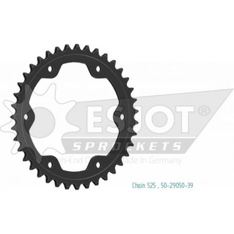 Couronne Acier - 525 - 39 Dents - Made in Germany