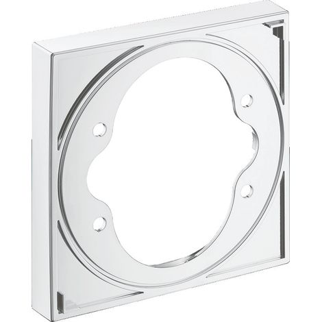 hansgrohe ShowerSelect Rosette d'extension en verre, chromée, (1/3)